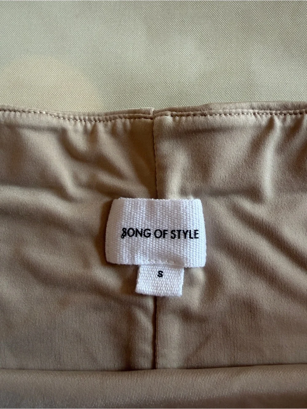 Song of Style Alva Top Size S and Alva Skirt Size M in Taupe Strapless Tube